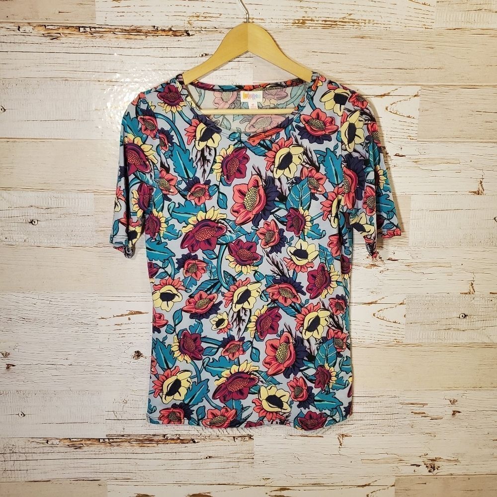 LuLaRoe bright floral tee